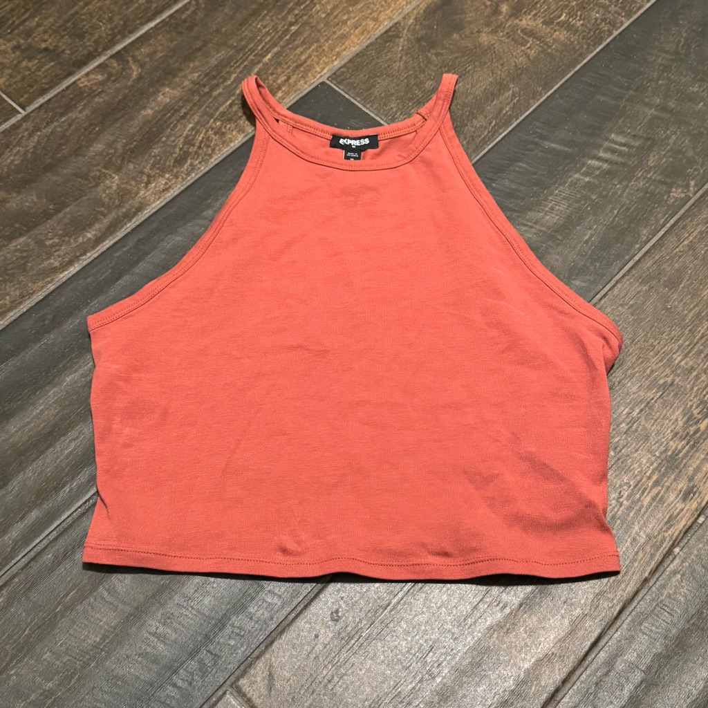 Euc Express Halter Crop Top